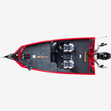 סירת בס קונסולת צד אלומיניום 17 רגל